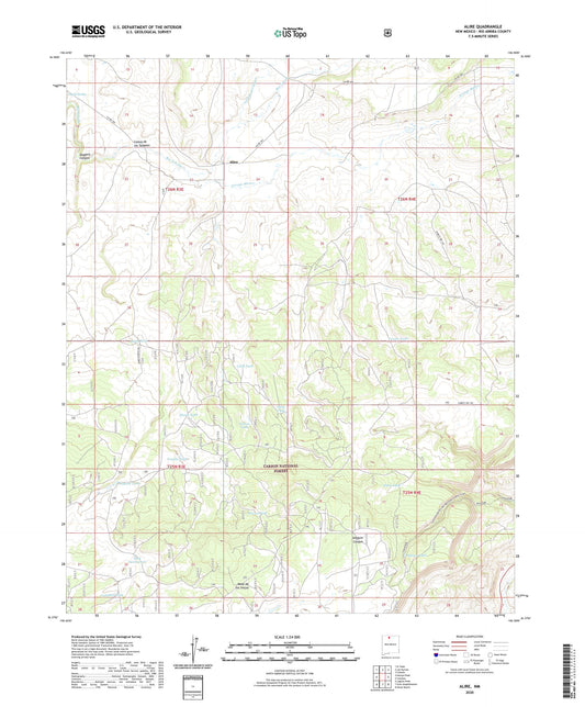 Alire New Mexico US Topo Map Image