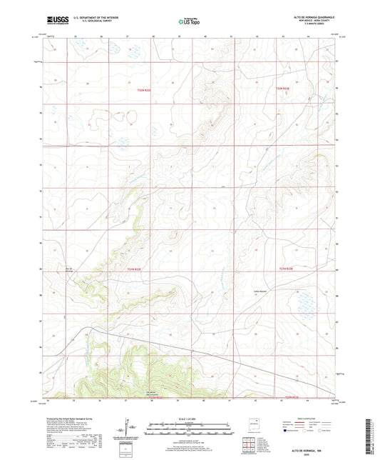Alto De Hormiga New Mexico US Topo Map Image