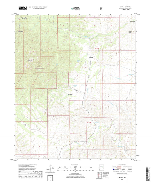 Arabela New Mexico US Topo Map Image