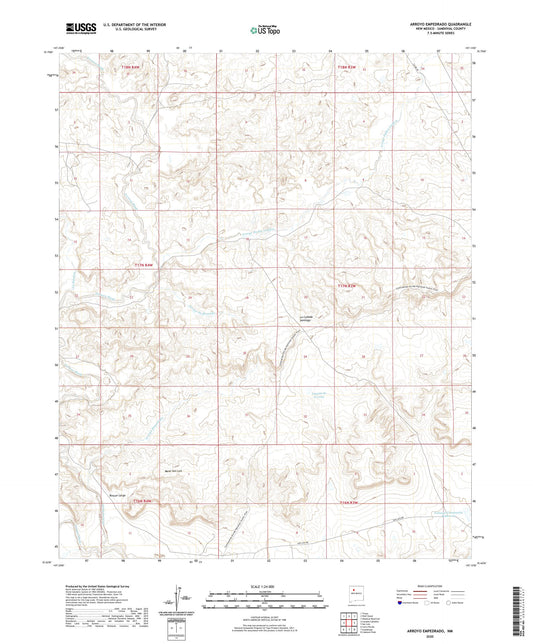Arroyo Empedrado New Mexico US Topo Map Image