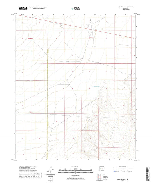 Augustine Well New Mexico US Topo Map Image