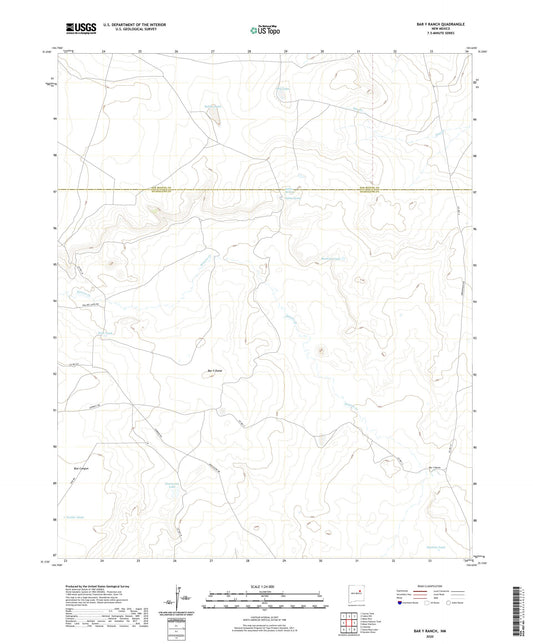 Bar Y Ranch New Mexico US Topo Map Image