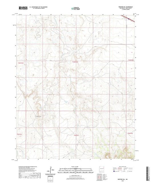 Bedford Hill New Mexico US Topo Map Image