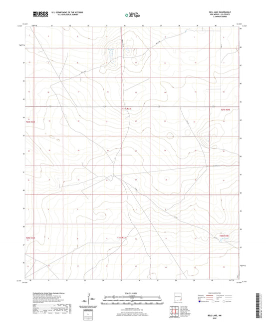 Bell Lake New Mexico US Topo Map Image