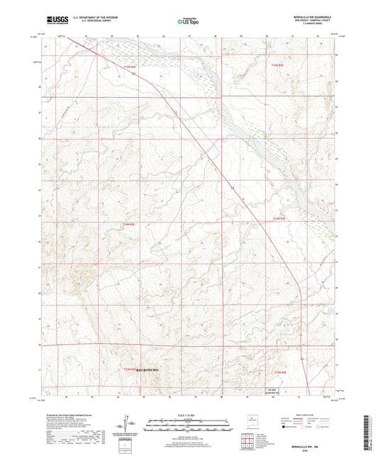 Bernalillo NW New Mexico US Topo Map Image