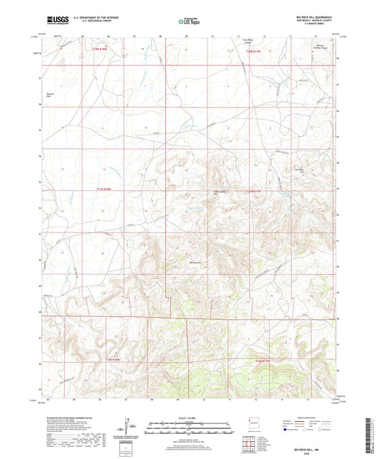 Big Rock Hill New Mexico US Topo Map Image