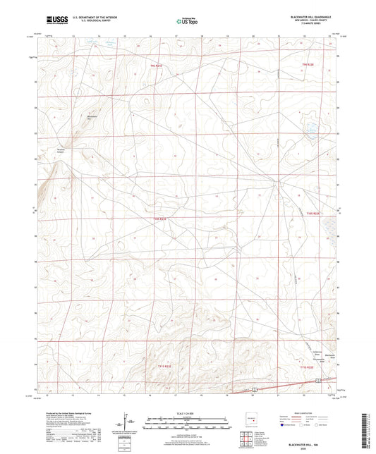 Blackwater Hill New Mexico US Topo Map Image