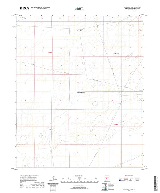 Blakemore Well New Mexico US Topo Map Image