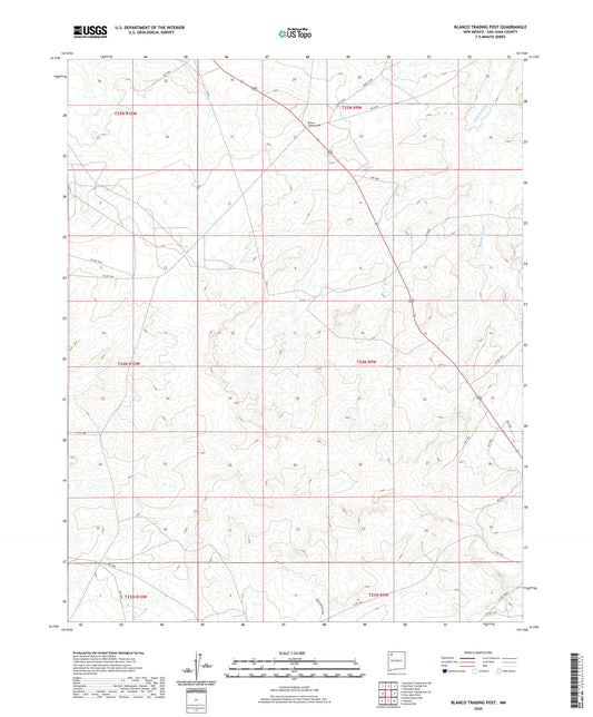 Blanco Trading Post New Mexico US Topo Map Image