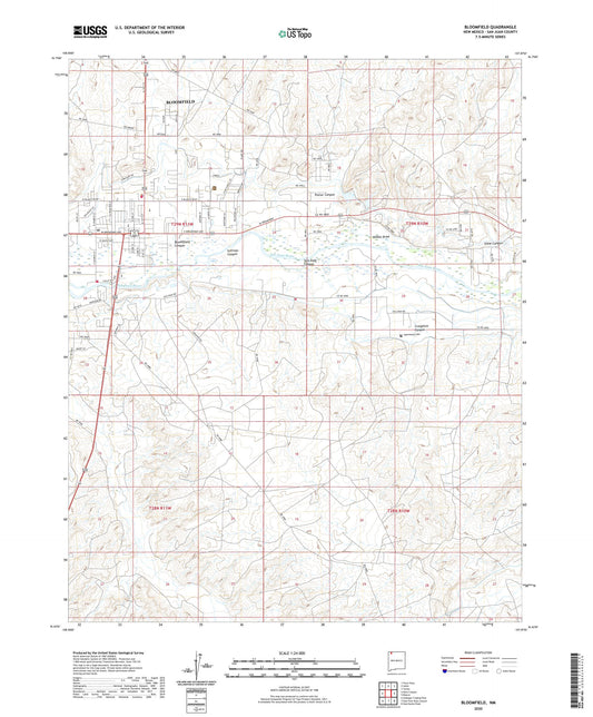 Bloomfield New Mexico US Topo Map Image