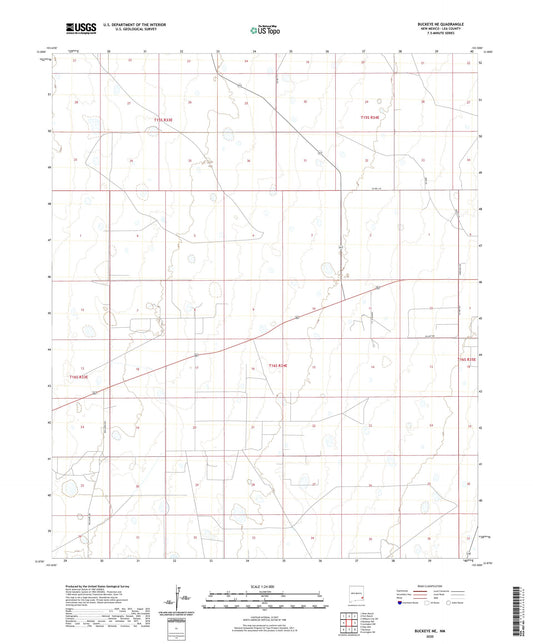 Buckeye NE New Mexico US Topo Map Image