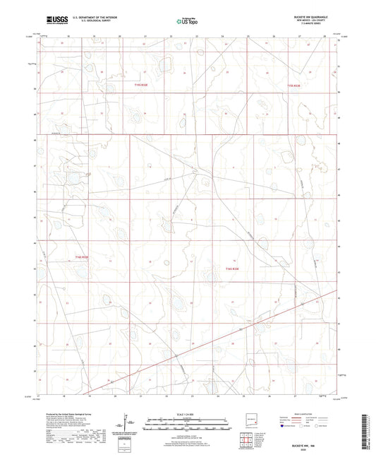 Buckeye NW New Mexico US Topo Map Image