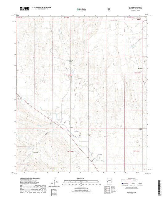 Buckhorn New Mexico US Topo Map Image