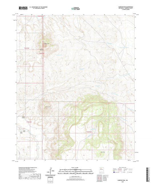 Cabezon Peak New Mexico US Topo Map Image
