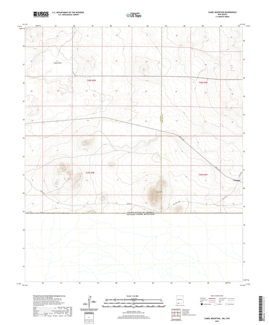 Camel Mountain New Mexico US Topo Map Image