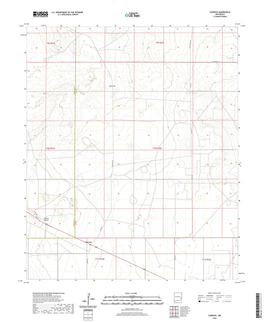 Caprock New Mexico US Topo Map Image