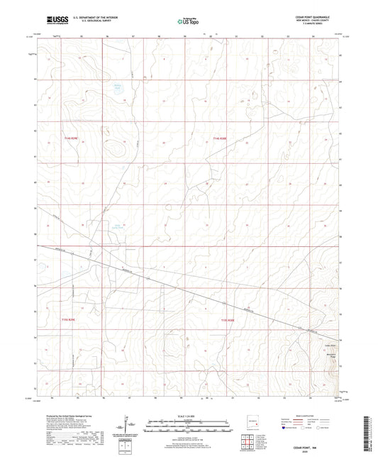 Cedar Point New Mexico US Topo Map Image