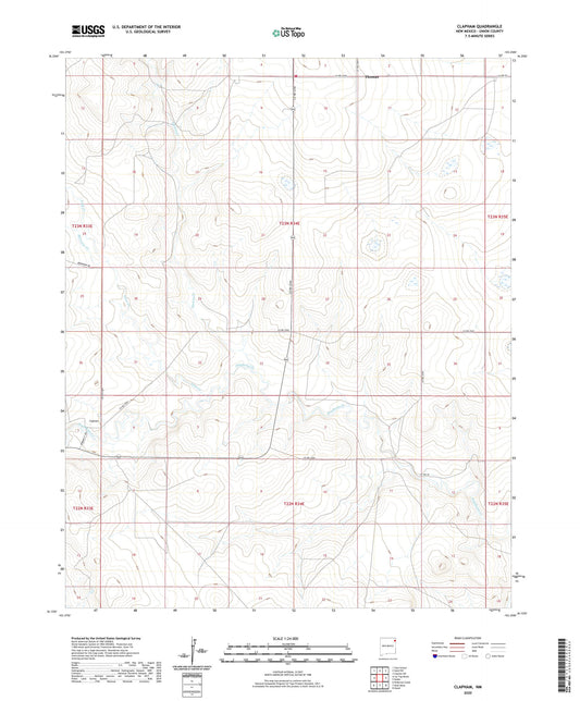 Clapham New Mexico US Topo Map Image