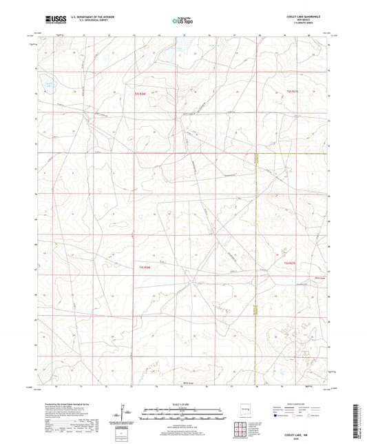 Cooley Lake New Mexico US Topo Map Image
