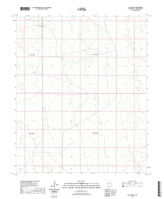 Culp Ranch New Mexico US Topo Map Image