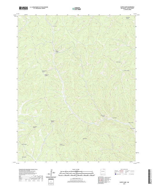 Curtis Camp New Mexico US Topo Map Image
