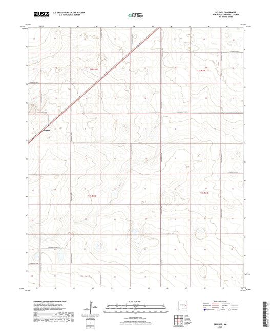 Delphos New Mexico US Topo Map Image