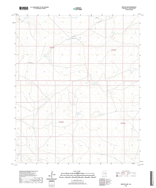 Denton Camp New Mexico US Topo Map Image