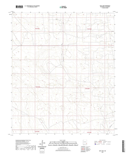East Lake New Mexico US Topo Map Image