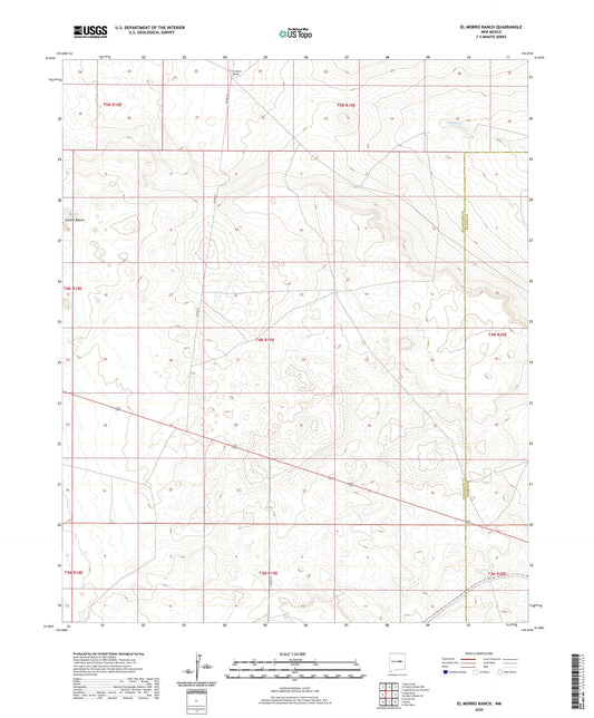 El Morro Ranch New Mexico US Topo Map Image