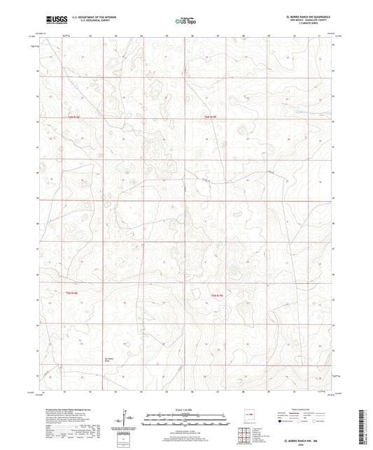 El Morro Ranch NW New Mexico US Topo Map Image