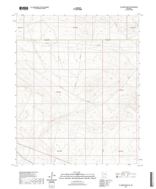 El Morro Ranch SE New Mexico US Topo Map Image
