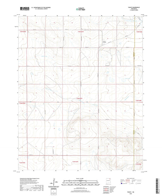 Farley New Mexico US Topo Map Image