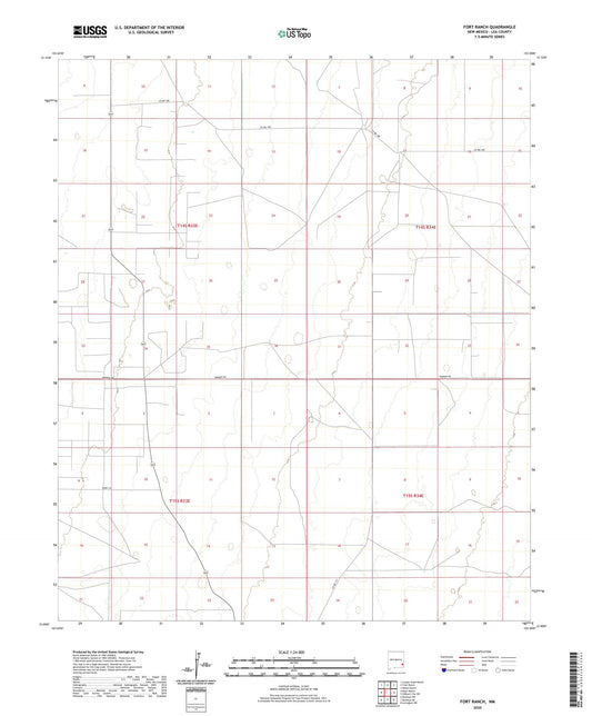 Fort Ranch New Mexico US Topo Map Image