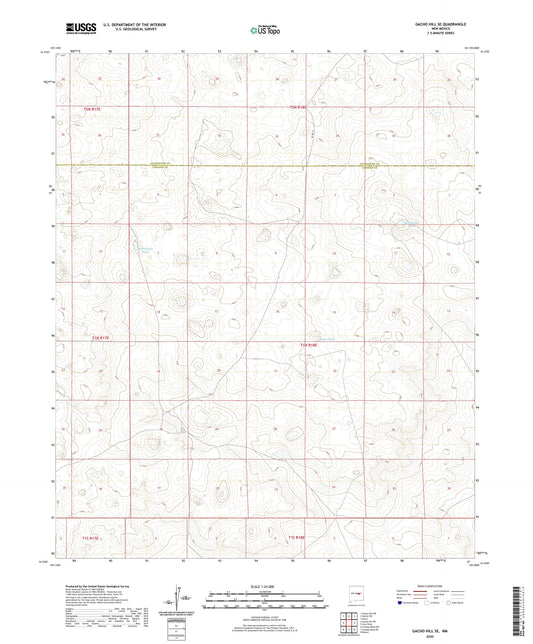 Gacho Hill SE New Mexico US Topo Map Image