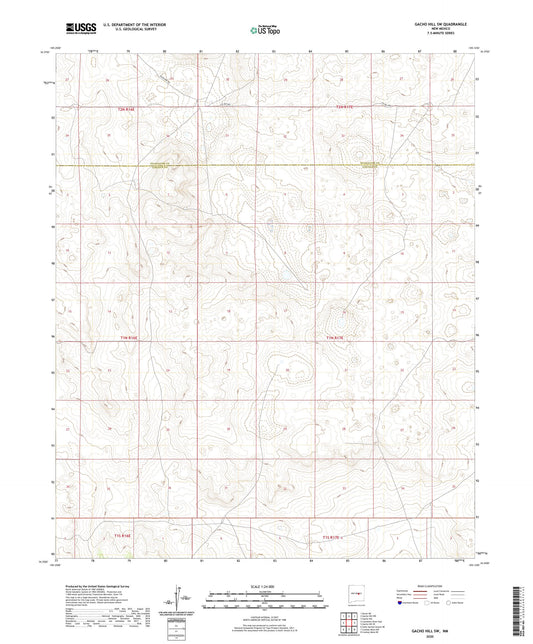 Gacho Hill SW New Mexico US Topo Map Image