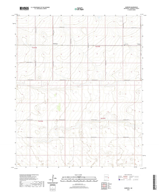 Garrison New Mexico US Topo Map Image