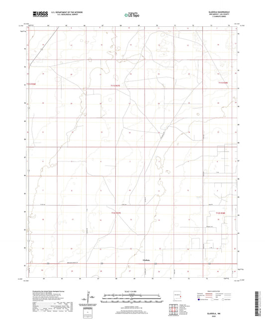Gladiola New Mexico US Topo Map Image