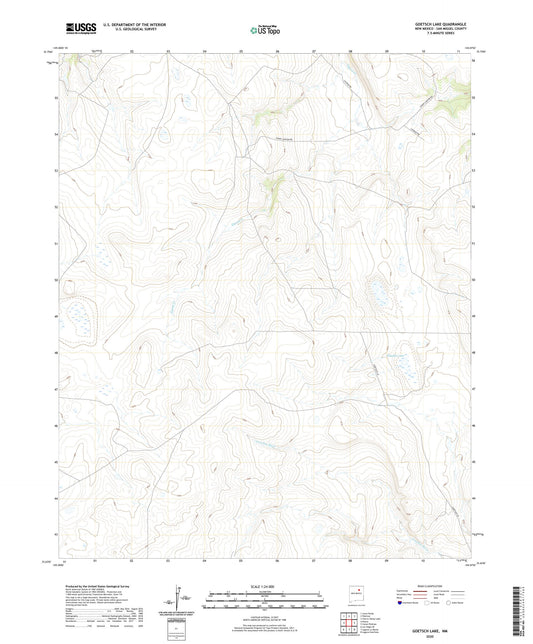 Goetsch Lake New Mexico US Topo Map Image