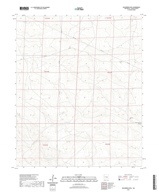 Golondrina Well New Mexico US Topo Map Image
