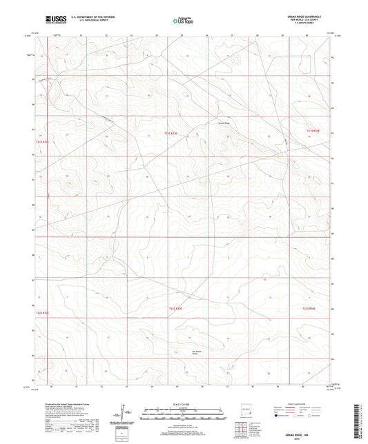 Grama Ridge New Mexico US Topo Map Image