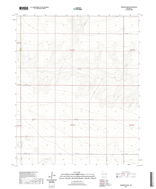 Hammond Ranch New Mexico US Topo Map Image