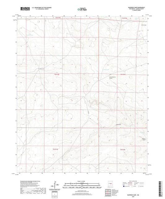 Hasperos Camp New Mexico US Topo Map Image