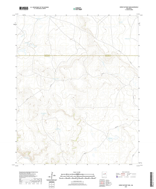 Horse Pasture Tank New Mexico US Topo Map Image
