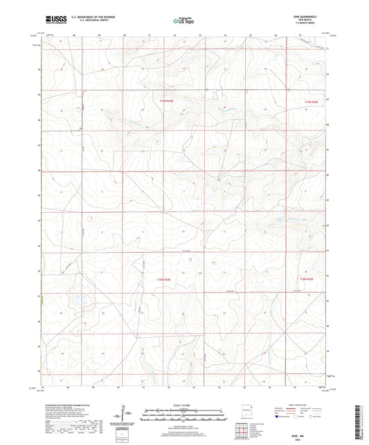 Ione New Mexico US Topo Map Image
