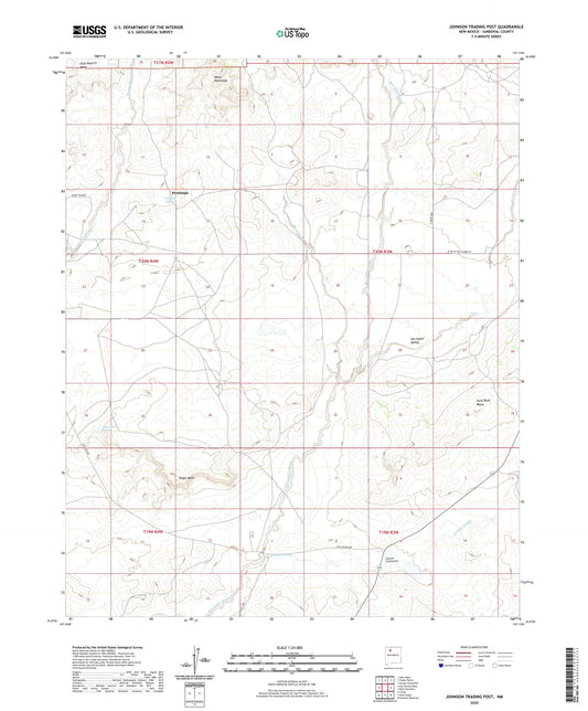 Johnson Trading Post New Mexico US Topo Map Image