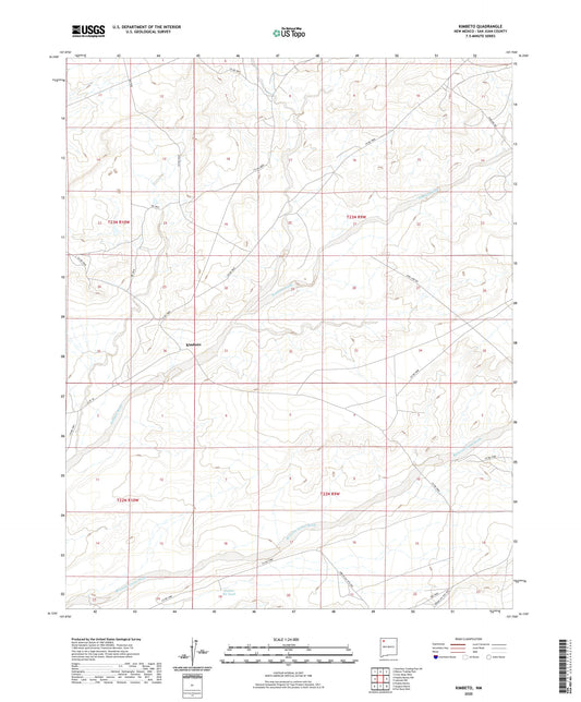 Kimbeto New Mexico US Topo Map Image
