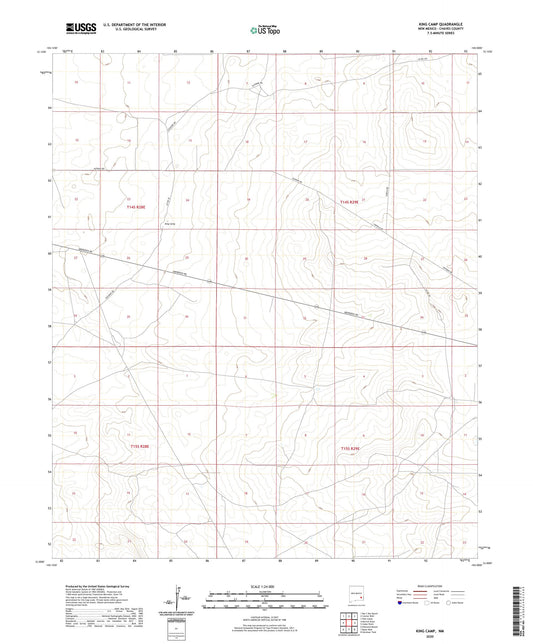 King Camp New Mexico US Topo Map Image