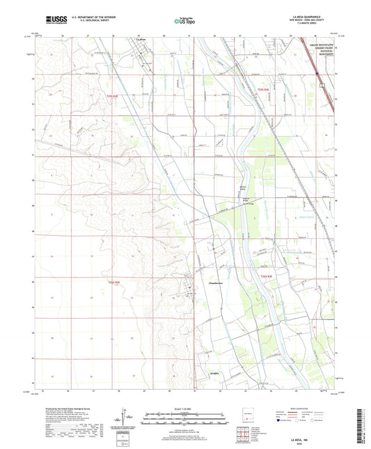 La Mesa New Mexico US Topo Map Image