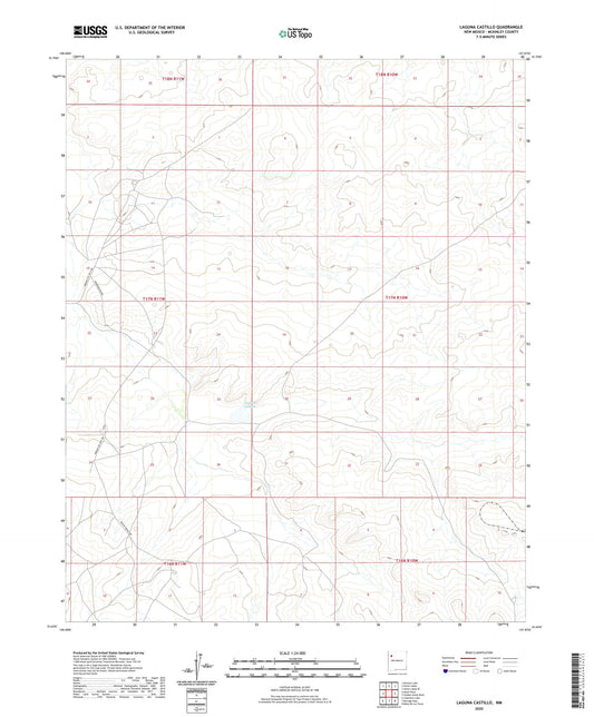 Laguna Castillo New Mexico US Topo Map Image