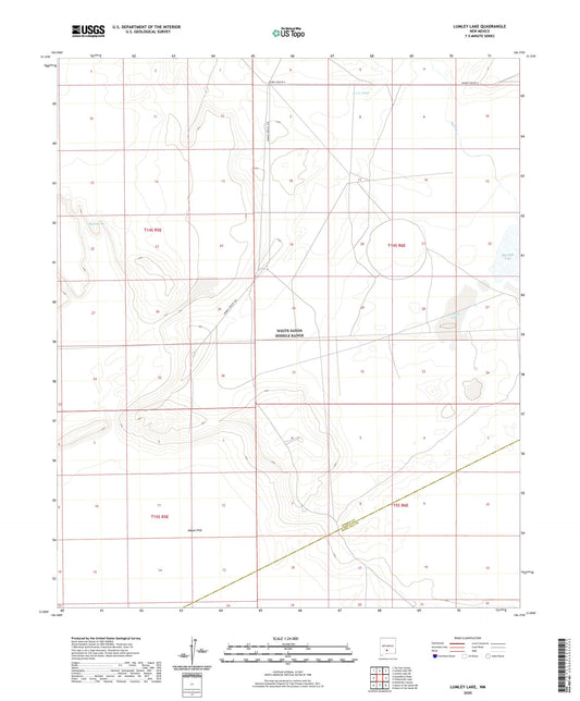 Lumley Lake New Mexico US Topo Map Image